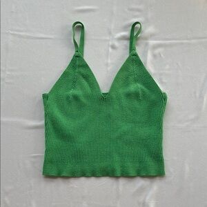 Forever 21 Bright Green Ribbed Top